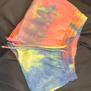 Rue21 Tie-Dye Athletic Shorts - Pink, Yellow, Blue
